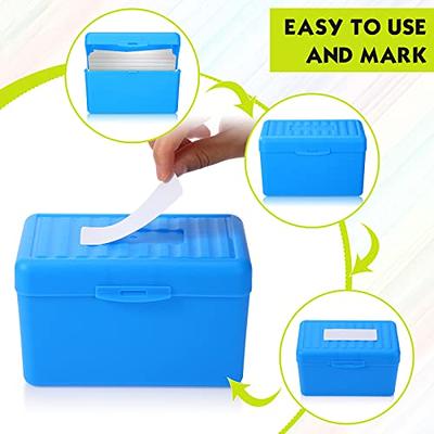 MaxGear Index Card Holder, 3 x 5 Inch Index Card Organizer for  Desk with 4 Dividers, Bamboo Index Card Box, Recipe Flash Card Holder with  A-Z Tabs Holds 600 Cards 