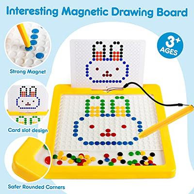 Biticolor Magnetic Drawing Board for Kids Magnetic Dot Art Doodle