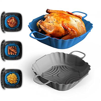 KH 3-Pack Air Fryer Liners for 3 to 5 QT, Silicone Air Fryer Liners,  Airfryer