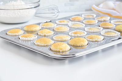 Fox Run Mini Muffin Pan, 24 Cup, Stainless Steel