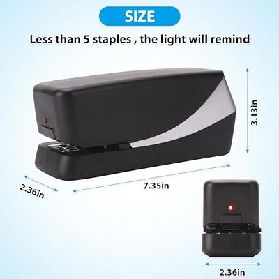 Electric Stapler, Automatic Stapler for Desk, Electric Stapler Desktop, AC  or Battery Powered Stapler Heavy Duty, with Reload Reminder & Release  Button 