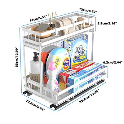 COVAODQ Multi-Purpose Bathroom Cabinet Under Sink Organizers and Storage,  Stackable Kitchen Pantry Organization and Storage, Pull Out Cabinet  Organizer 2-Tier - Yahoo Shopping