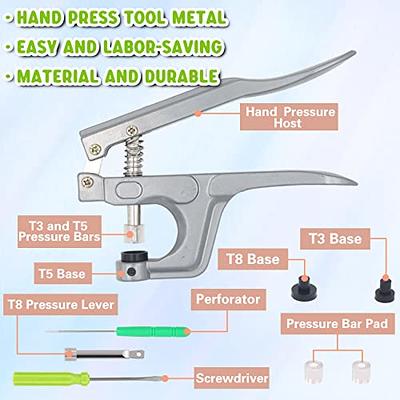 Snap Fastener Kit Metal Snaps Buttons with Fixing Tools 4 Color Clothing Snaps  Kit for Clothing Leather Jacket Jeans Wear Bags Bracelet