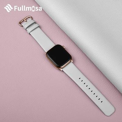 Fullmosa Leather Bands Compatible with Apple Watch 49mm 45mm 41mm