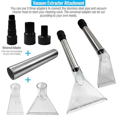 Shop Vacuum Extractor Attachments, Extractor Vacuum with 2 Heads, 3  Adapters, 1 Stainless Steel Tube, Vacuum Extractor Attachment for  Upholstery & Carpet Cleaning - Yahoo Shopping