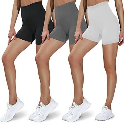 GAYHAY Biker Shorts for Women- 3 Pack 5 High Waisted Tummy Control Workout  Shorts for Fitness,Running, Yoga, and Gym - Yahoo Shopping