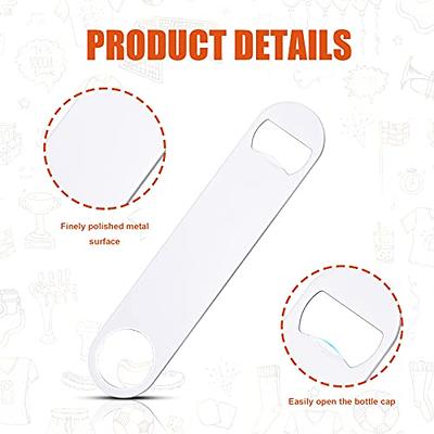 Sublimation Blanks Full White Stainless Steel Bottle Opener