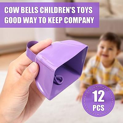 12 Pack Metal Cow Bells Noise Makers With Handle 3 Inch Hand