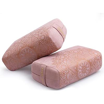 Tumaz Yoga Bolster Set - Rectangular Yoga Bolster Pillow for Restorative  Yoga