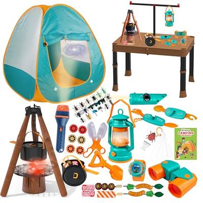 Kids Camping Set With Tent Camping Gear Toy With Pretend Play Tent Outdoor  Explorer Kit Camping Tools Set For Kids