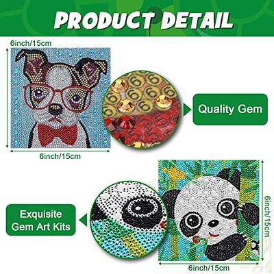 5D Diamond Pianting Kits for Kids Diamond Dotz Kits Painting by Numbers for  Children Animal Sticker