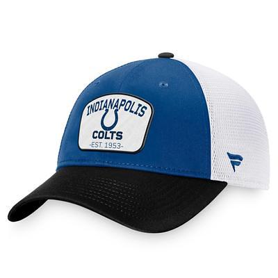 Men's Fanatics Branded Royal/White Los Angeles Rams Fundamental Vintage Trucker Snapback Hat