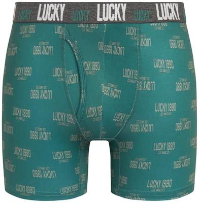 Lucky Brand Men's Cotton Boxer Briefs Underwear with Functional Fly (3  Pack), Size Small, Blue/Pink/Print : : Clothing, Shoes &  Accessories