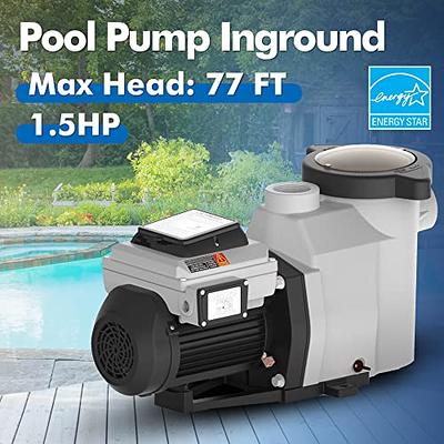 BLACK+DECKER 1.5HP Two-Speed Energy Efficient Above Ground Pool