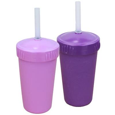 The First Years GreenGrown Reusable Spill-Proof Straw Toddler Cups - Blue 3  ct; 10 oz