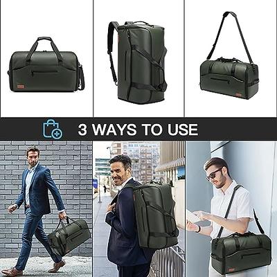 Garment Bags for Travel,Carry on Suit Bags for Men Travel,Garment Bag with Shoe Compartment,2 in 1 Waterproof Convertible Garment Bag with Shoulder