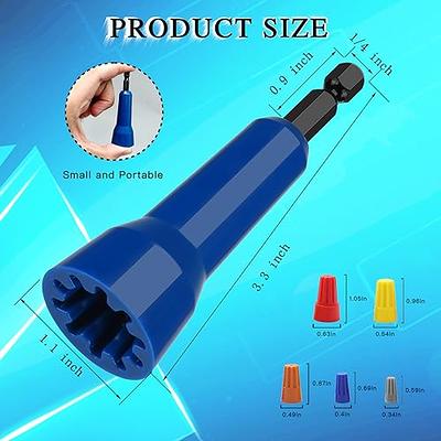 Wire Twisting Tool, Spin Twist Wire Connector Socket Wire Twisting Spinner  with 1/4 Chuck, Wire Nut Twister Bit Wire Twister Hand Tool for Drill,  Enhanced Wiring Efficiency (2PCS) 