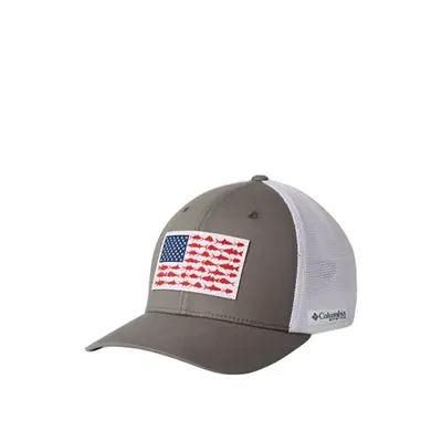 Columbia PFG Mesh Snap Back Fish Flag Ball Cap - High Crown - Moosejaw