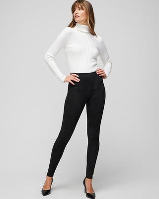 White House Black Market Women's Black Runway Leggings - 4 – The