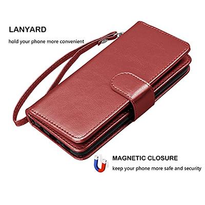 iPhone 11 Pro Max Wallet Case, iPhone 11 Pro Max PU Leather Case, Njjex PU  Leather Magnet Stand Wallet Credit Card Holder Flip Case 9 Card Slots Case