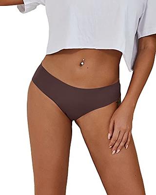 DEANGELMON Seamless Thongs For Women Sexy Low Rise Underwear No Show Thong  Panties Comfortable Breathable Multiple Pack