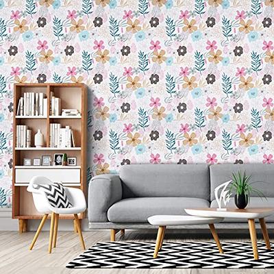 Self Adhesive Vinyl Decorative Floral Contact Paper Drawer Shelf Liner  Removable Peel and Stick Wallpaper for Kitchen Cabinets Dresser Arts and  Crafts