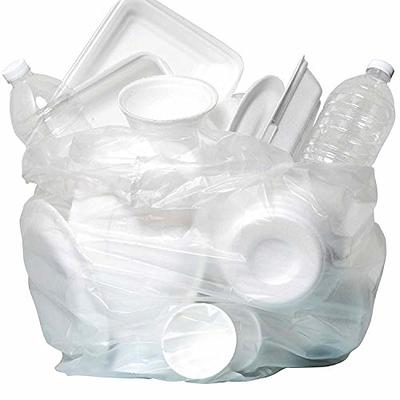 Aluf Plastics 20 Gal.-30 gal. Clear Garbage Bags - 30 in. x 36 in. (Pack of 100) 1.5 Mil (eq) - for Recycling, Storage & Outdoor Use