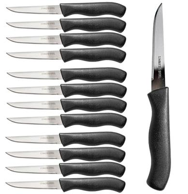 Schraf 4 Paring Knife Set with 1 Serrated and 2 Smooth Edge Knives with  TPRgrip Handles - 3/Pack