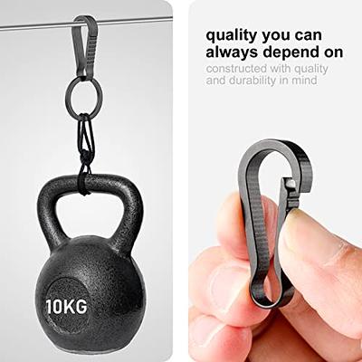 TISUR Titanium Key Chain Clip Hook, Small Carabiner Keychain clip,EDC  Quickly Release Key Ring Organizer Keychain Accessories for Men Women  (Black keychain clip Small) - Yahoo Shopping