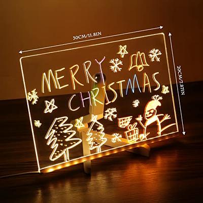 LED Note Board with Colors - 2024 New Light Up Dry Erase Board