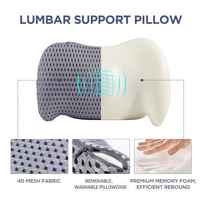 Car Lumbar Pillows, Lumbar Support Pillows for Office Chair, Ergonomic  Memory Foam 4D Mesh Back Support Pillows, Multifunctional Lumbar Support  Pillows for Office Chair, Car # - Yahoo Shopping