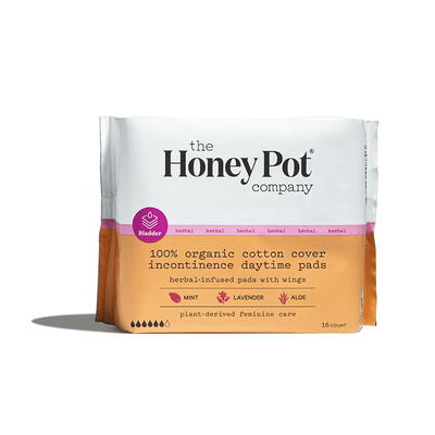 The Honey Pot Company Herbal Overnight Heavy Flow Pads With Wings, Organic  Cotton Cover - 16ct : Target