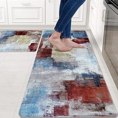 Aspmiz Modern Art Kitchen Rugs Non Slip