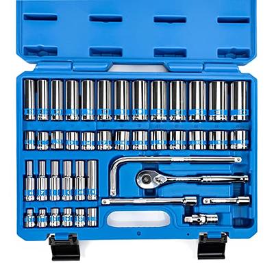 NEIKO 02512A 3/8” Drive Socket Set with Quick Release Ratchet (90