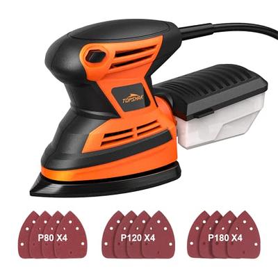 200W 4-in-1 Multi-Sander with 2 Orbital bases, Finger sanding