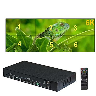 TuuKoo 1x3 4k vertical video wall controller, vertical video wall processor  for 3 units,Multi display video wall splicer