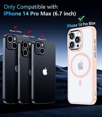 Mkeke for iPhone 14 Pro Max Case Clear Magnetic Version Work with Magsafe  Non Yellowing Shockproof Case with Military Grade Protection for Apple