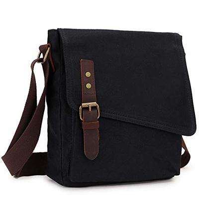 Lemuvlt Small Crossbody bag for men shoulder bag mens purse satchel leather  messenger bag gift man