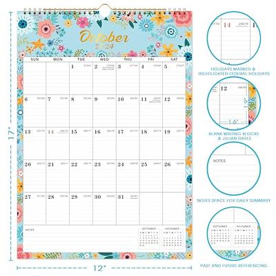 2024-2025 Wall Calendar - 18 Monthly Wall Calendar with Thick Paper, Jul.  2024 - Dec. 2025, 12 x 17, Twin-Wire Binding, Perfect for Planning -  Yahoo Shopping