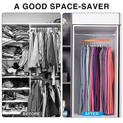 White Rubber Space-Saving Hangers