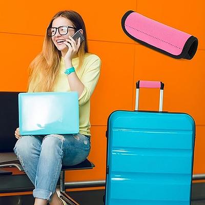 Careteilly Neoprene Luggage Handle Wrap-Luggage Identifiers for Suitcase Unqiue Bright Neon Green Luggage Tags/Markers for Travel Accessories Bag