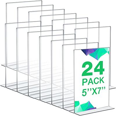 clear Acrylic photo frame 2 Pack 4X6 transparent Double Sided