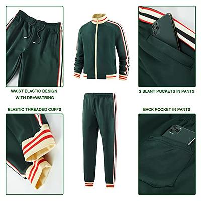 Men's Tracksuits 2 Piece Outfit Sweat Suit Casual Jogging Suits Athletic  Set