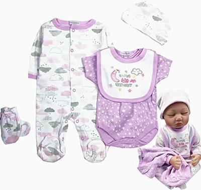 Newborn Reborn Baby Doll Clothes Accessories 3 pcs Set for 18