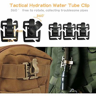 Heavy Duty Reusable Molle Backpack Webbing Strap Fastening Keeper Clip  Holder (Pack of 4)