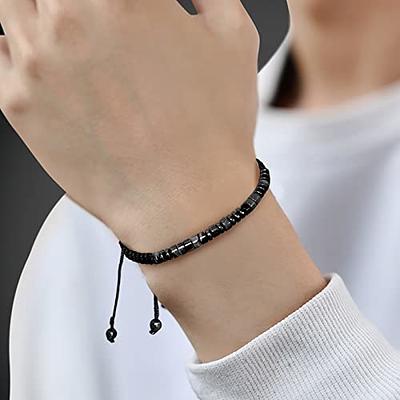 To My Son I Love You Morse Code Braceletobsidian Beads 