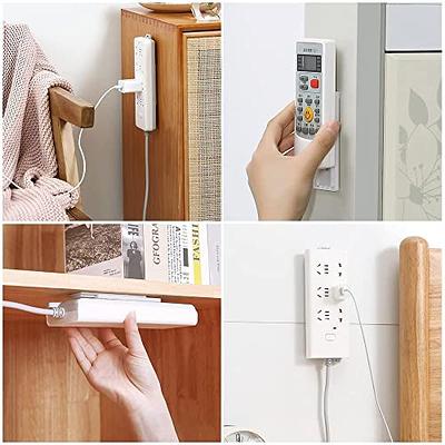 Self Adhesive Power Strip Fixator Socket Holder Mount Punch-Free  Wall-Mounted Desktop Socket Fixer Organizer