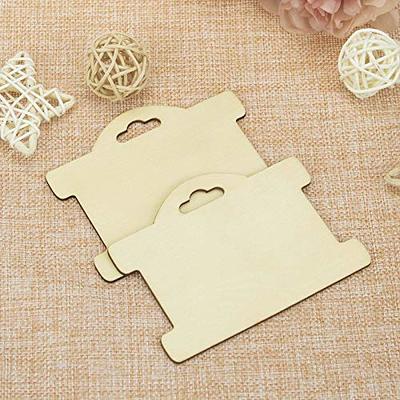 Jewelry Display Card Wood Tags Bracelet Display Cards Blank Unfinished Wood  Necklace Card Holder Hanging Cards Earrings Showing Tags (3.94x2.87 in, 20  Pcs) - Yahoo Shopping