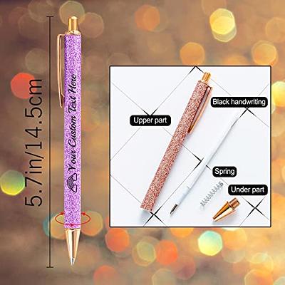 Qingxily Up to 300 Pcs Custom Pens Bulk,Personalized Pens with Free  Engraving,Customized Stylus Ballpoint Pens with Your Name,Text,Message for