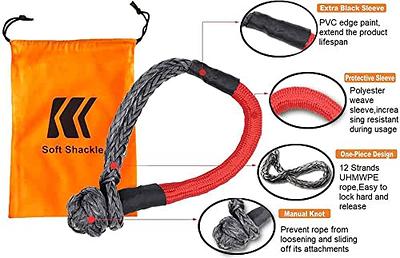 1-1/4 Ultimate Kinetic Recovery Rope + two 1/2 Soft Shackles +